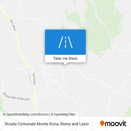 Strada Comunale Monte Bona map
