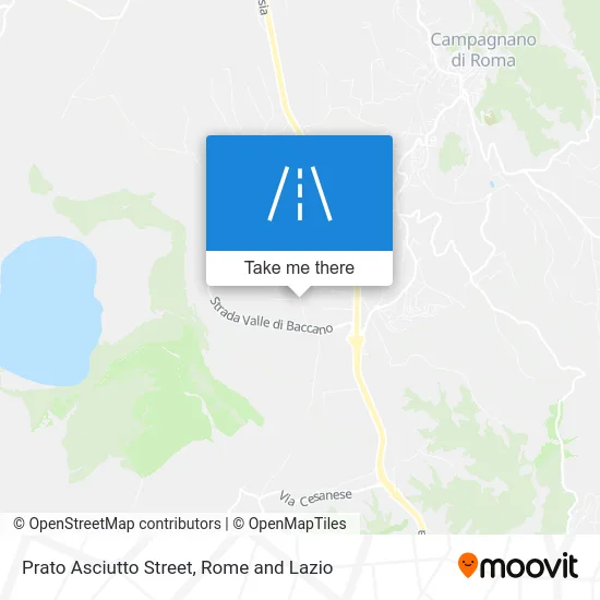 Prato Asciutto Street map