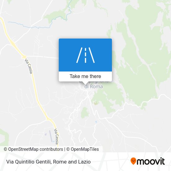 Via Quintilio Gentili map
