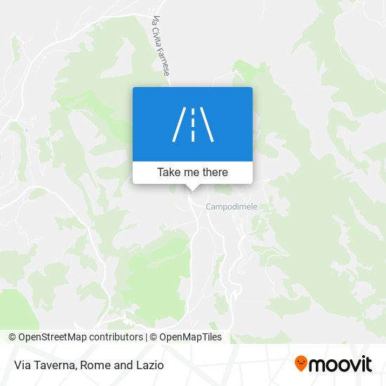 Via Taverna map