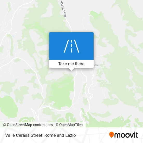Valle Cerasa Street map