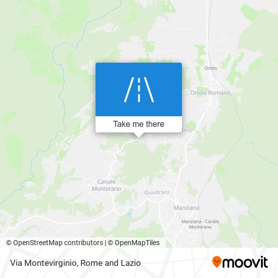 Via Montevirginio map