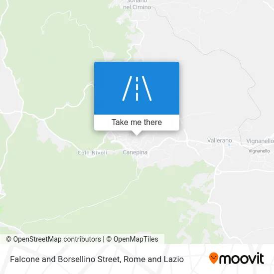 Falcone and Borsellino Street map