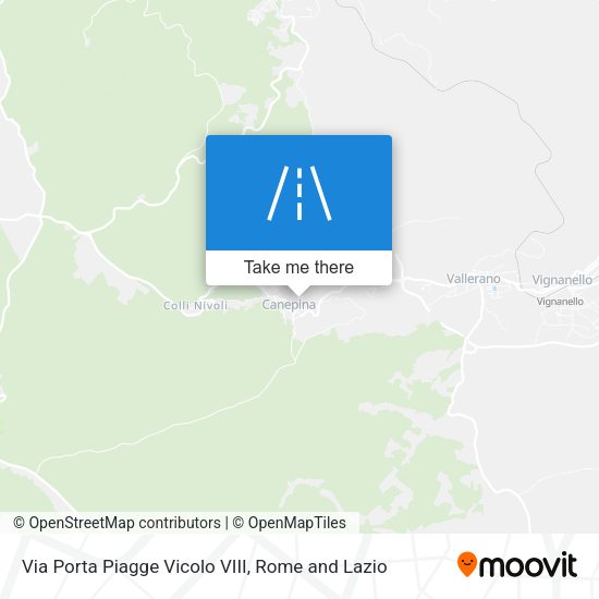 Via Porta Piagge Vicolo VIII map