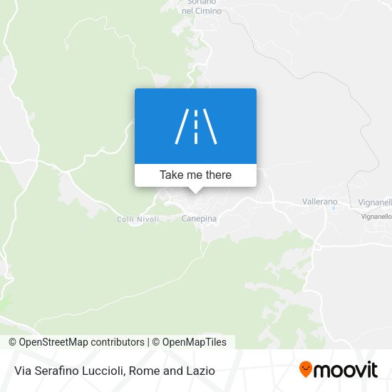 Via Serafino Luccioli map