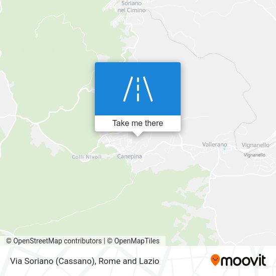 Via Soriano (Cassano) map