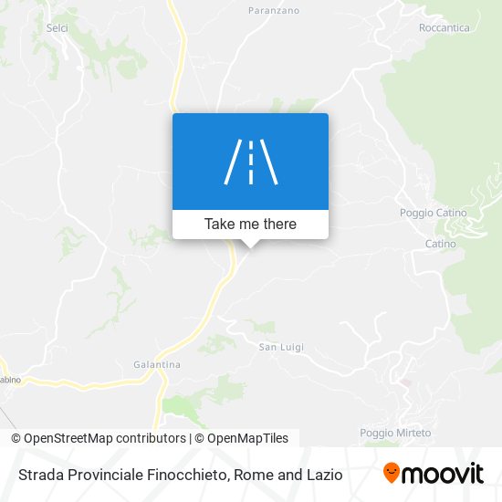 Strada Provinciale Finocchieto map