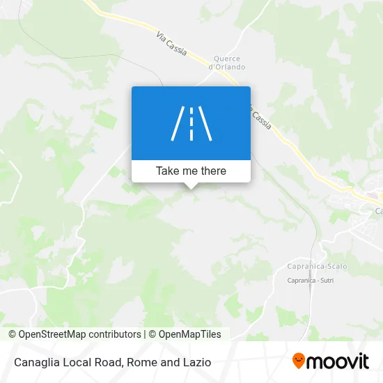 Canaglia Local Road map