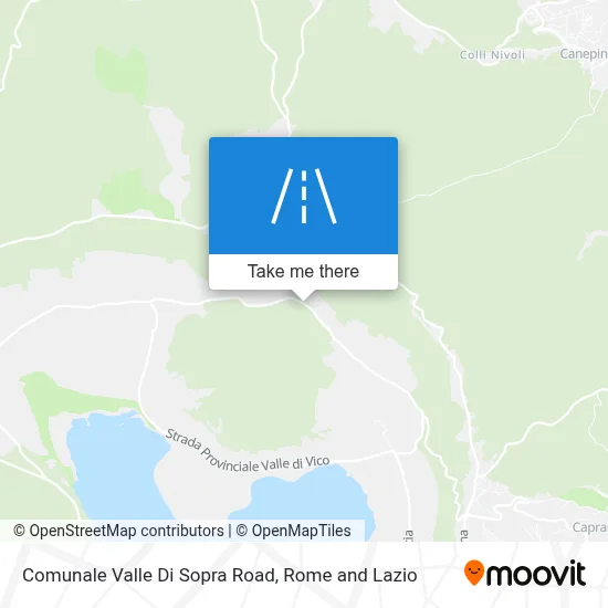 Comunale Valle Di Sopra Road map