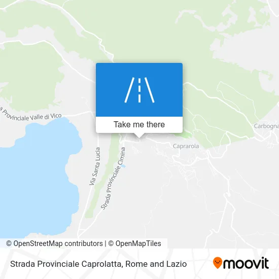 Caprolatta Provincial Road map