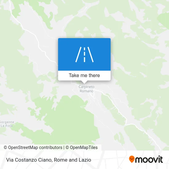 Costanzo Ciano Street map