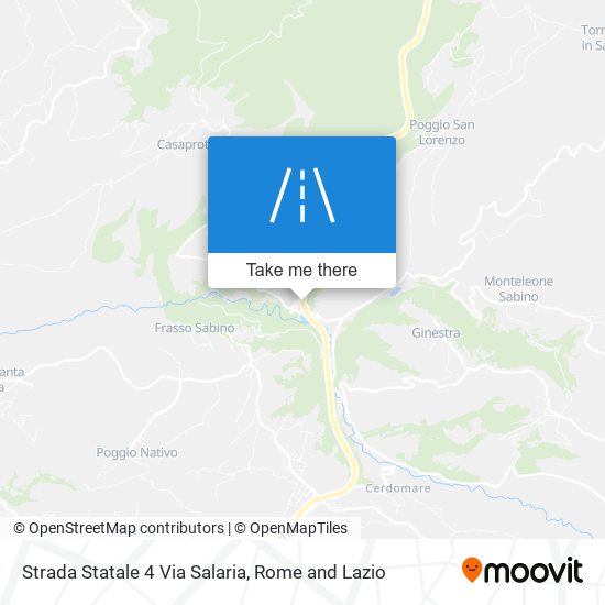 Strada Statale 4 Via Salaria map