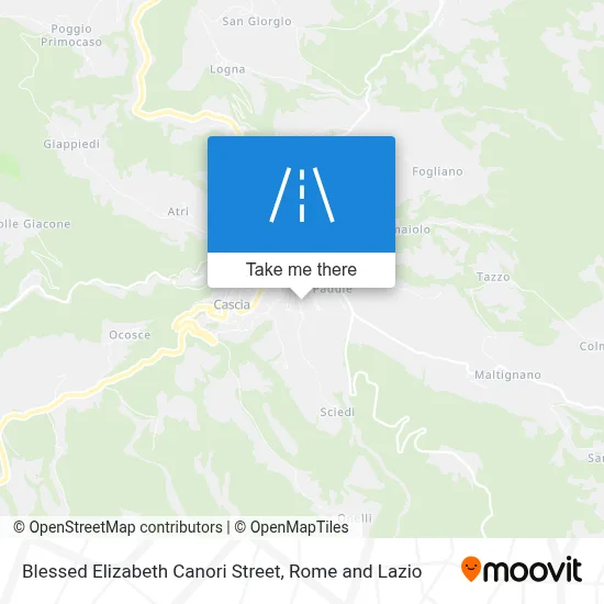 Blessed Elizabeth Canori Street map