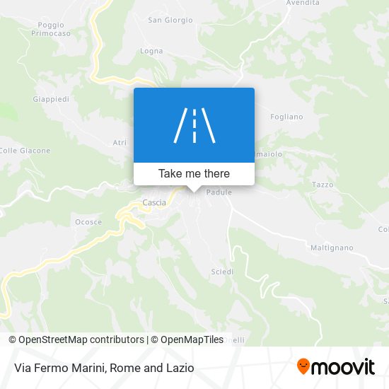 Via Fermo Marini map