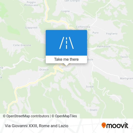 Via Giovanni XXIII map