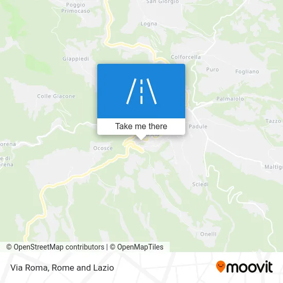 Via Roma map