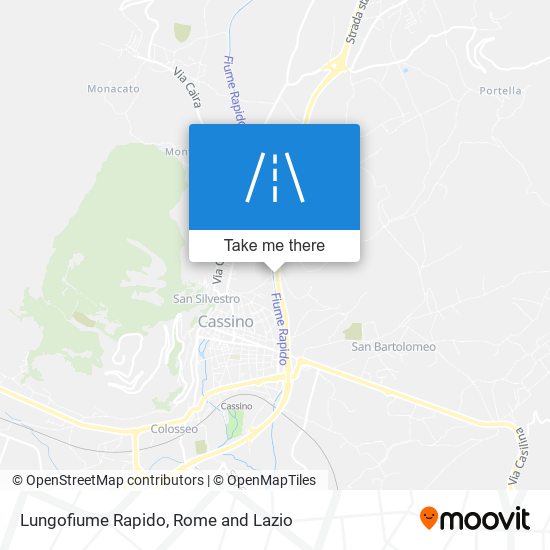 Lungofiume Rapido map