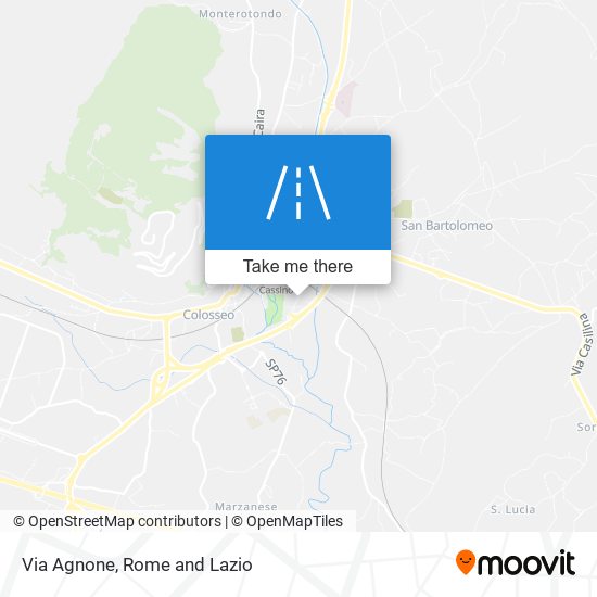 Via Agnone map