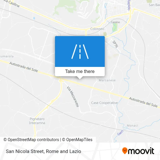 San Nicola Street map