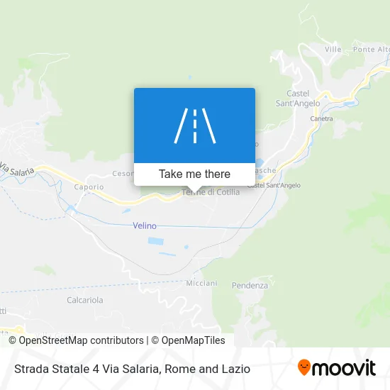 State Highway 4 Salaria Road map