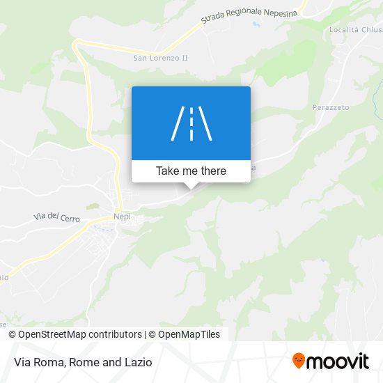 Via Roma map