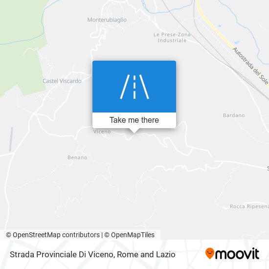 Strada Provinciale Di Viceno map