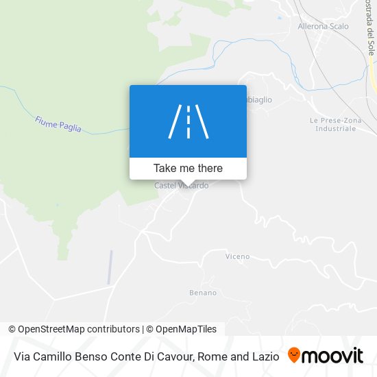 Via Camillo Benso Conte Di Cavour map