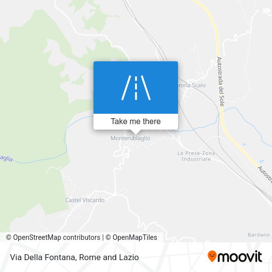 Via Della Fontana map
