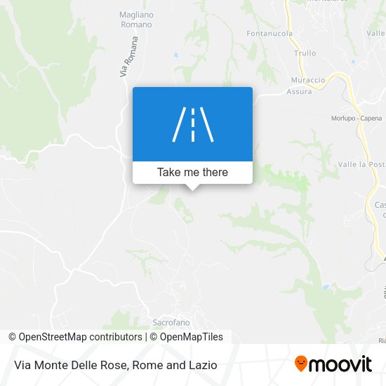 Via Monte Delle Rose map