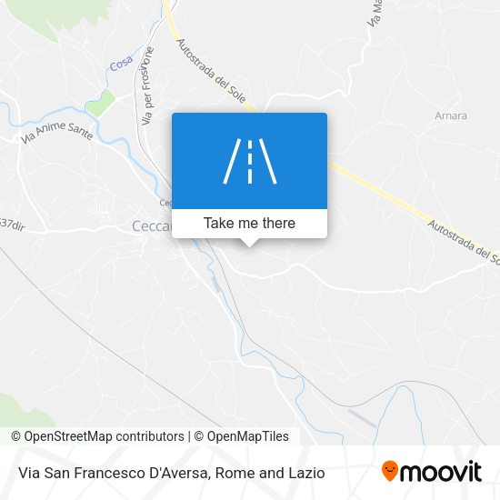 Via San Francesco D'Aversa map