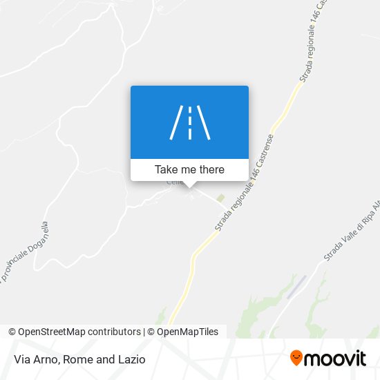 Via Arno map