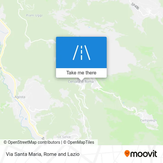 Via Santa Maria map