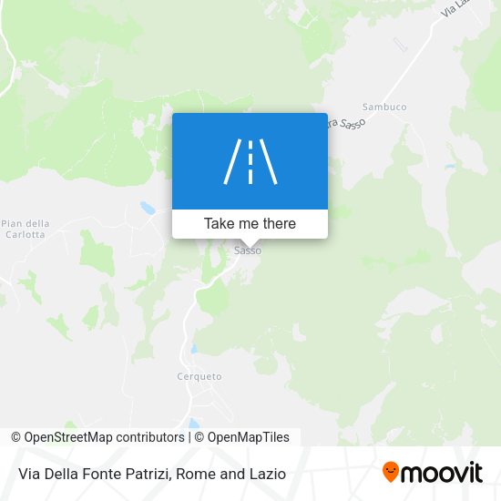 Via Della Fonte Patrizi map