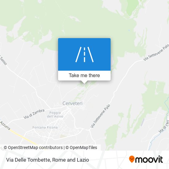 Via Delle Tombette map