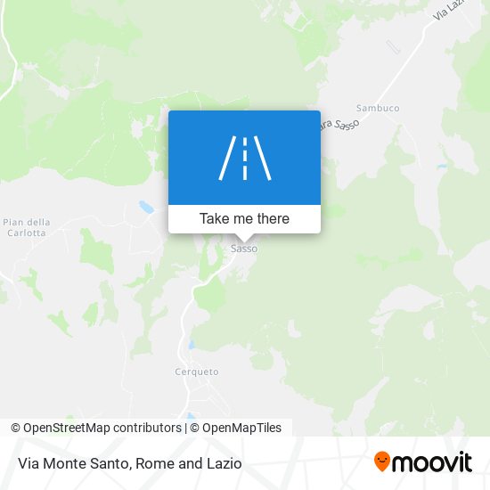 Via Monte Santo map