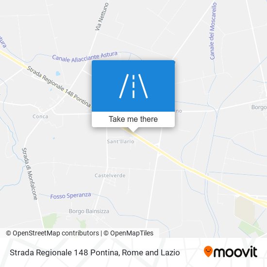 Strada Regionale 148 Pontina map