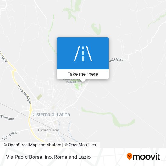 Via Paolo Borsellino map