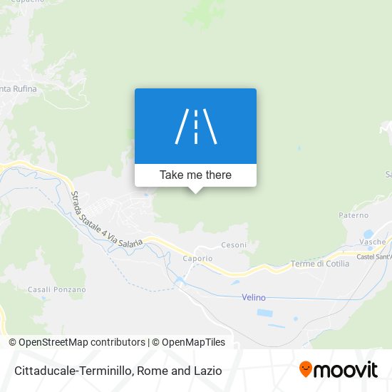 Cittaducale-Terminillo map