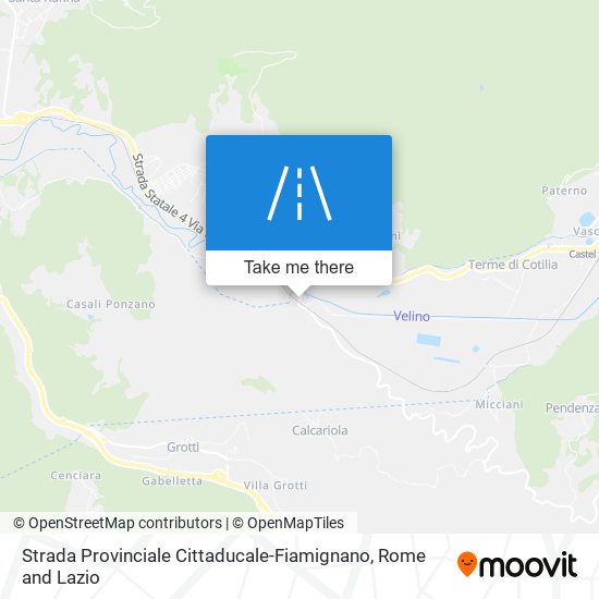 Strada Provinciale Cittaducale-Fiamignano map