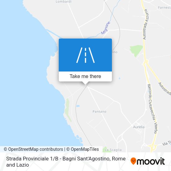 Strada Provinciale 1 / B - Bagni Sant'Agostino map