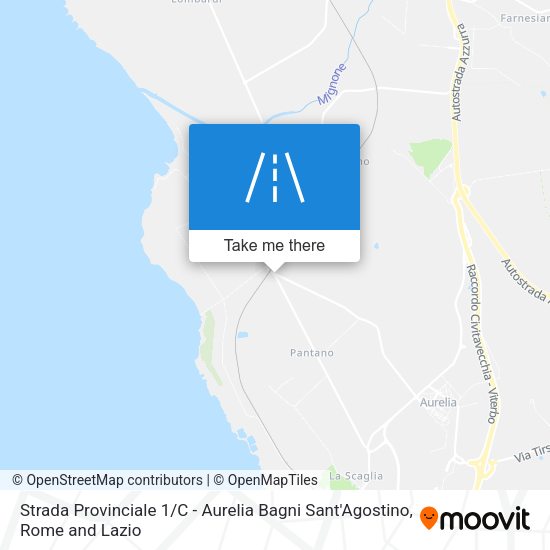Strada Provinciale 1 / C - Aurelia Bagni Sant'Agostino map
