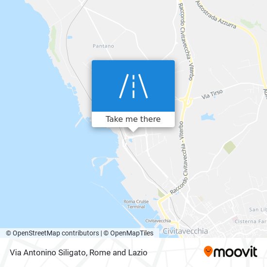 Via Antonino Siligato map