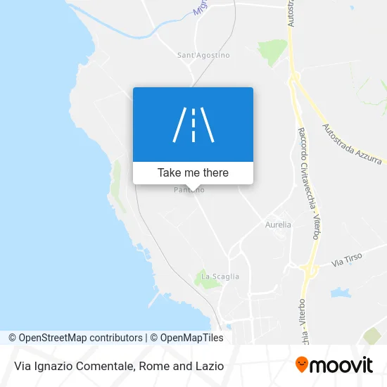 Ignazio Comentale Street map