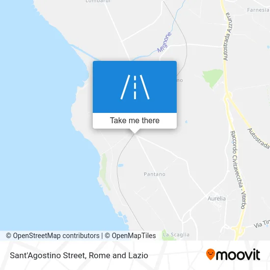 Sant'Agostino Street map