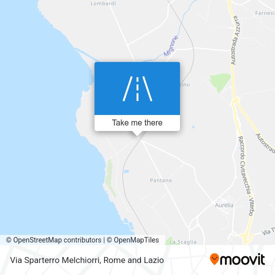 Via Sparterro Melchiorri map