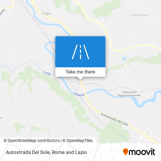 Autostrada Del Sole map
