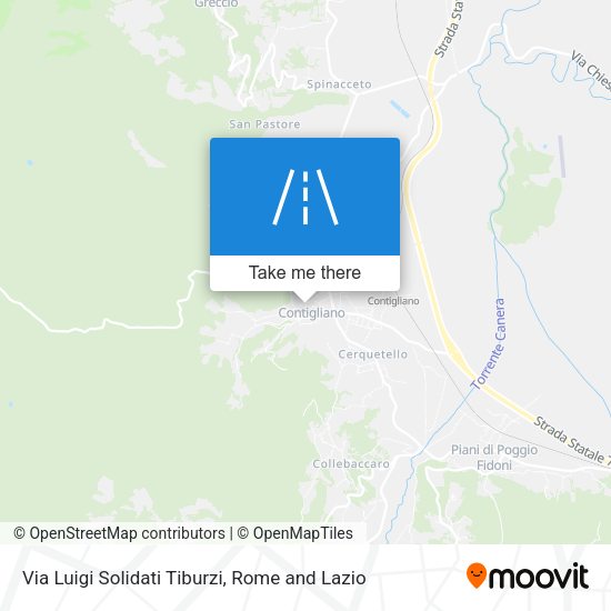 Via Luigi Solidati Tiburzi map