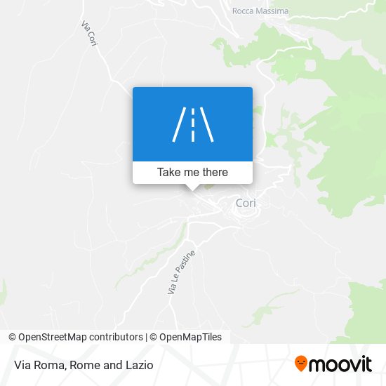 Via Roma map