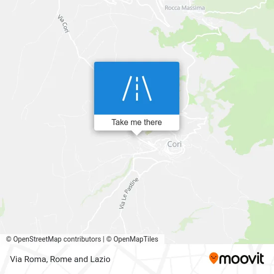 Via Roma map