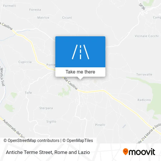 Antiche Terme Street map